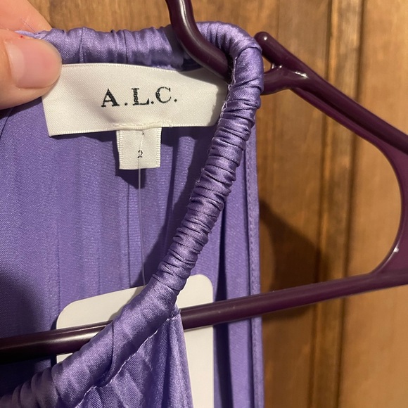 ALC pleated satin dress - Picture 5 of 6